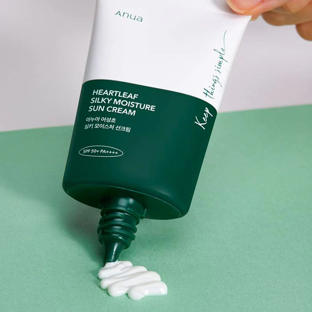 ANUA HEARLEAF SILKY MOISTURE SUNCREAM 50ml