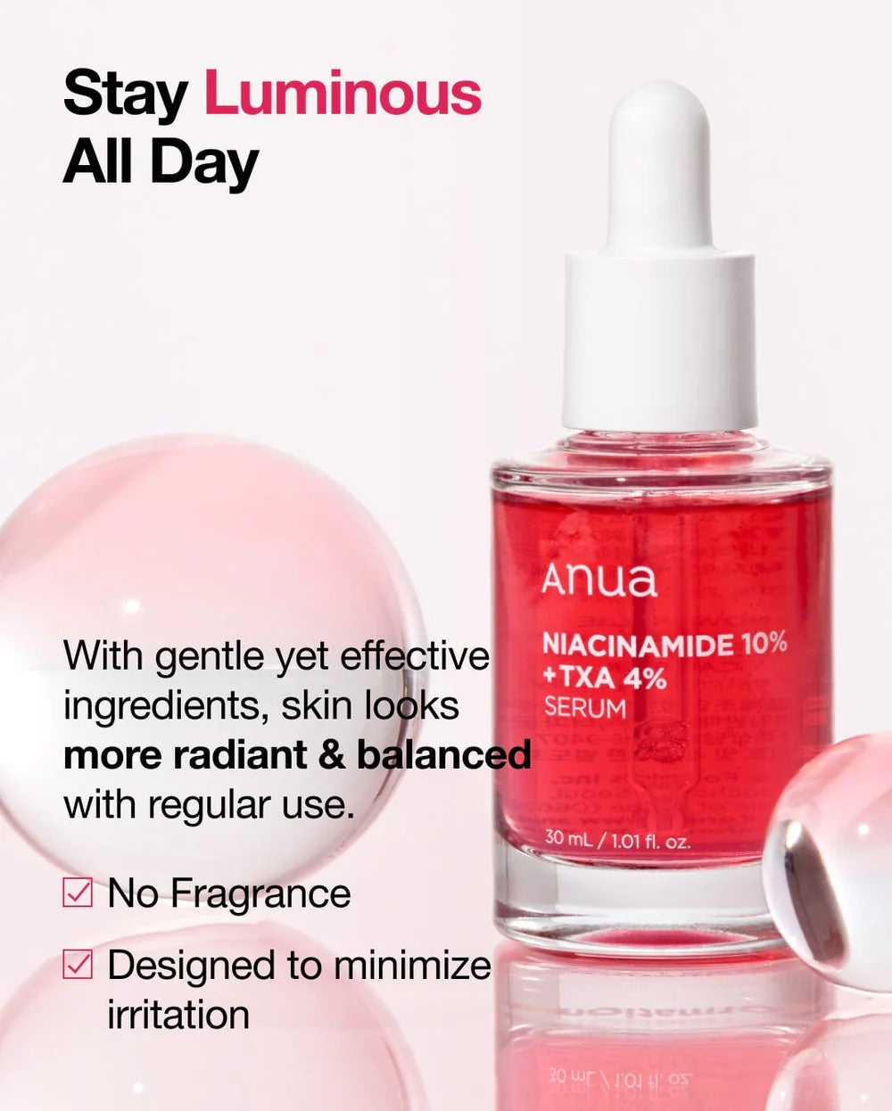 ANUA NIACINAMIDE 10% + TXA 4% SERUM 30ml