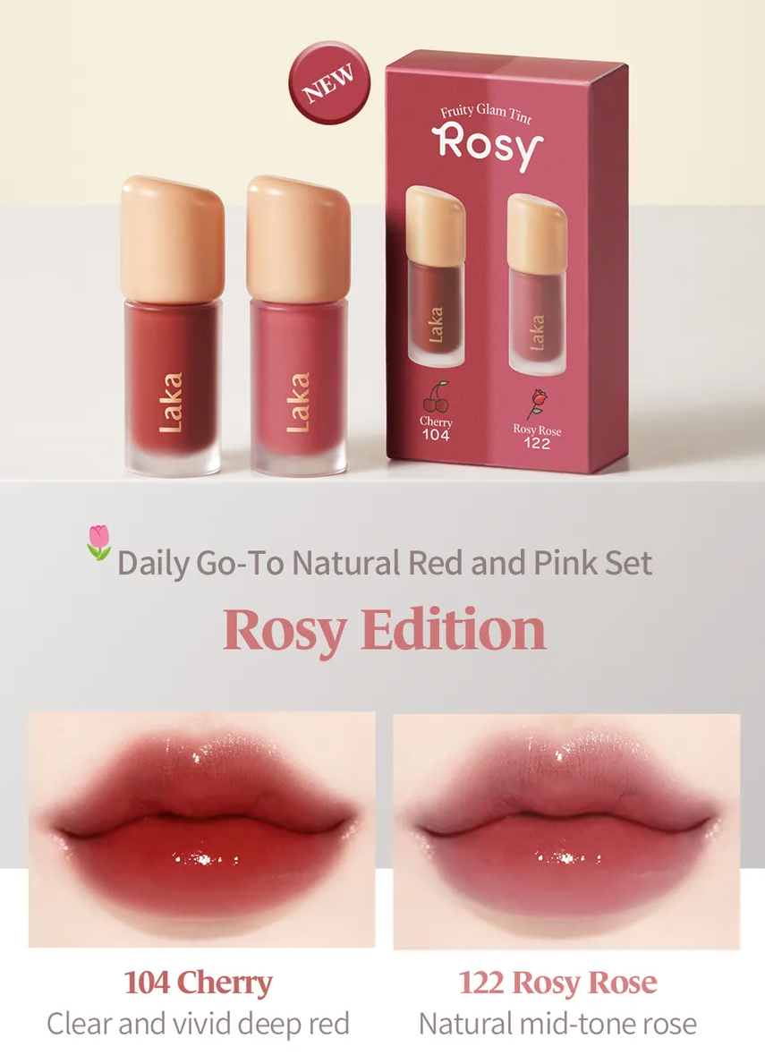 Laka Fruity Glam Tint Mini Duo #Rosy Edition