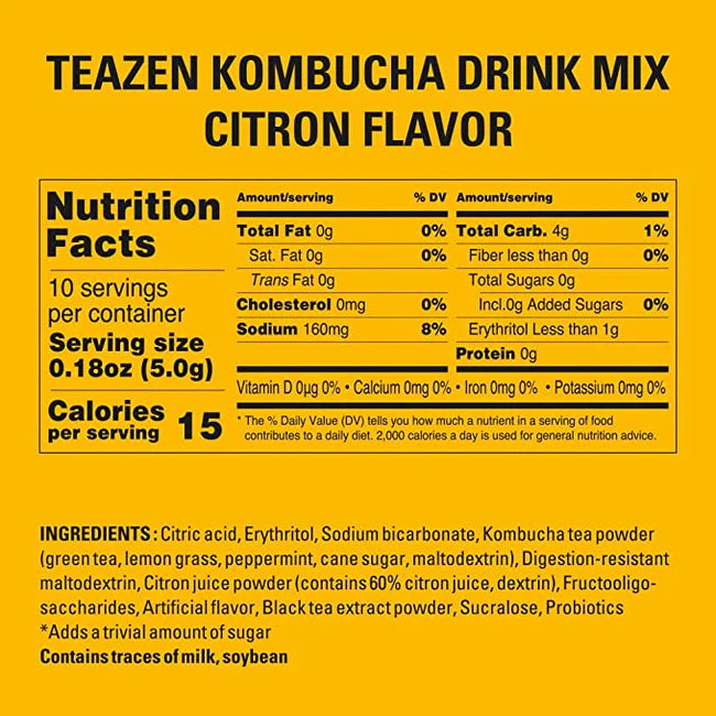 Kombucha Citron Flavour (Yuzu)