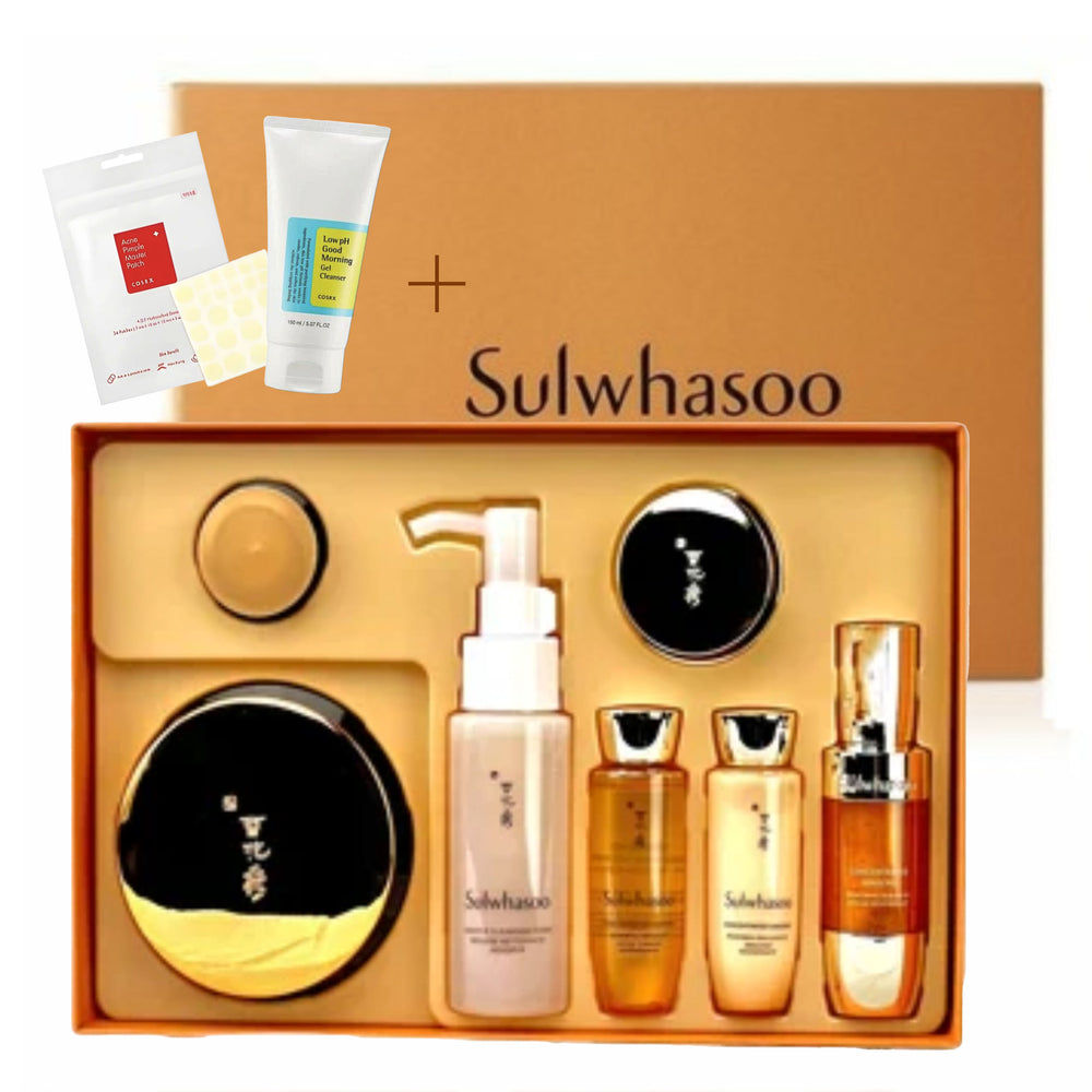 [Sulwhasoo] Concentrated Ginseng Renewing Perpecting Cream EX Classic Set + Gel Cleanser&Pimple patch