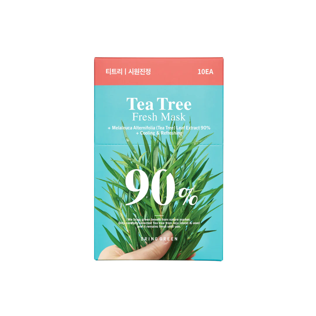 [Bring Green] Tea Tree 90% Fresh Mask 10 Sheets – alabuu