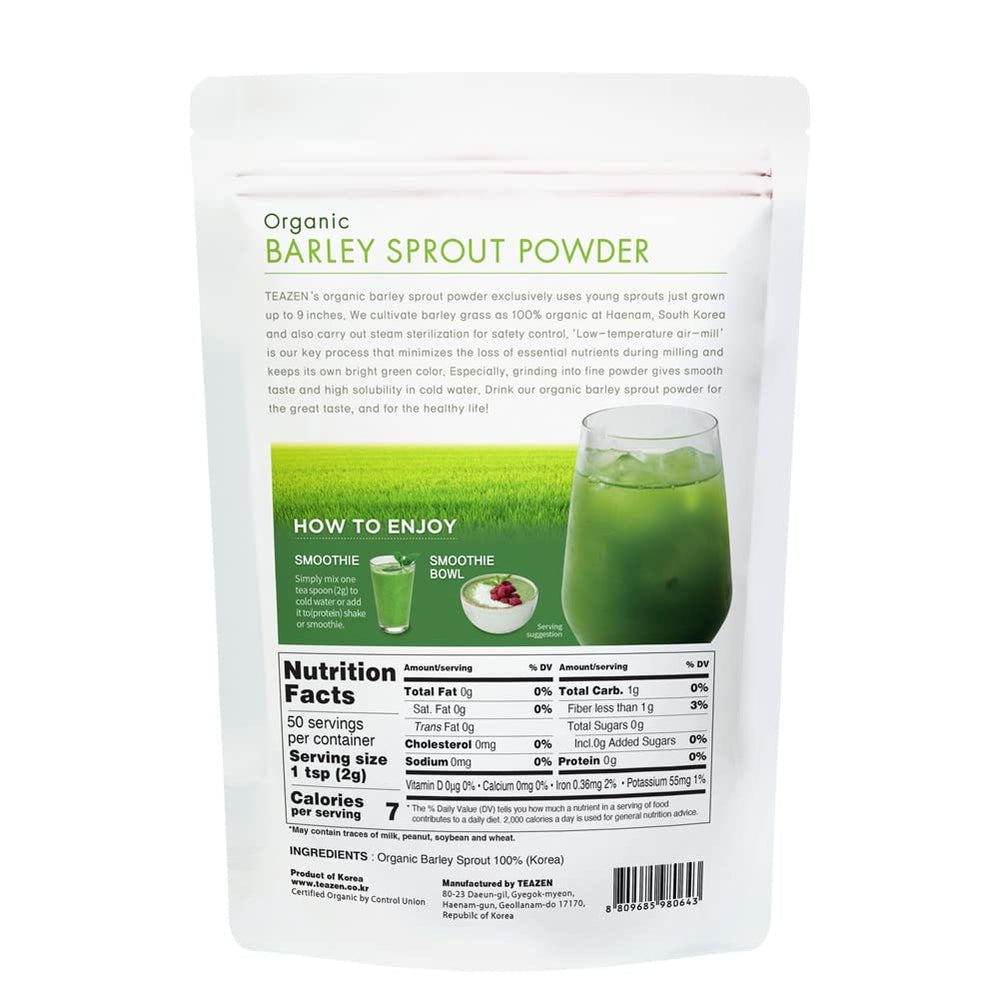 [TEAZEN] Organic Barley  Sprout powder 100g