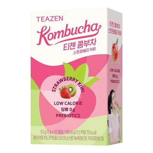 TEAZEN Kombucha Strawberry Kiwi 10pc
