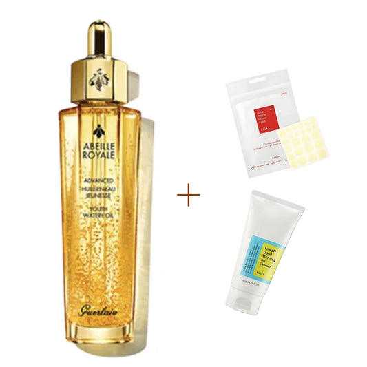 [GUERLAIN] ABEILLE ROYALE ADVANCED YOUTH WATERY OIL 50ml + Gel Cleanser&Pimple patch