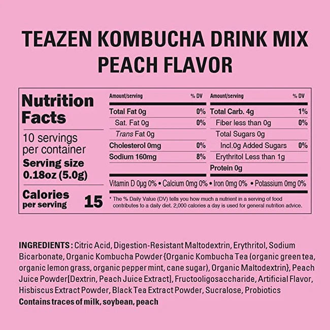 [Teazen] Kombucha Peach Flavour