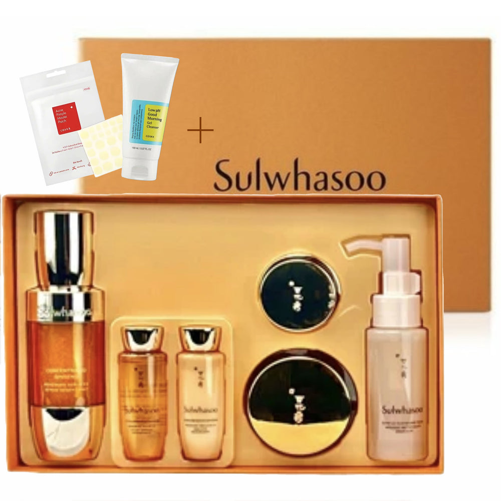 [Sulwhasoo]Concentrated Ginseng Renewing Serum EX Set + Gel Cleanser&Pimple patch