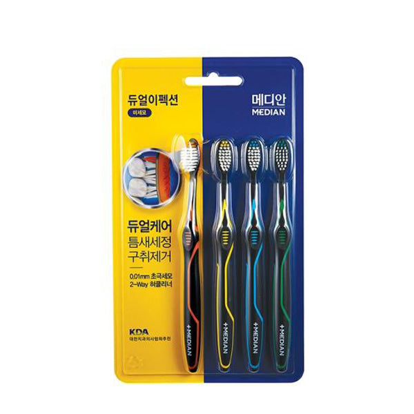 alabuu-body/hair/oral-toothbrush-Median Dual Effect Toothbrush 3+1 fine bristles
