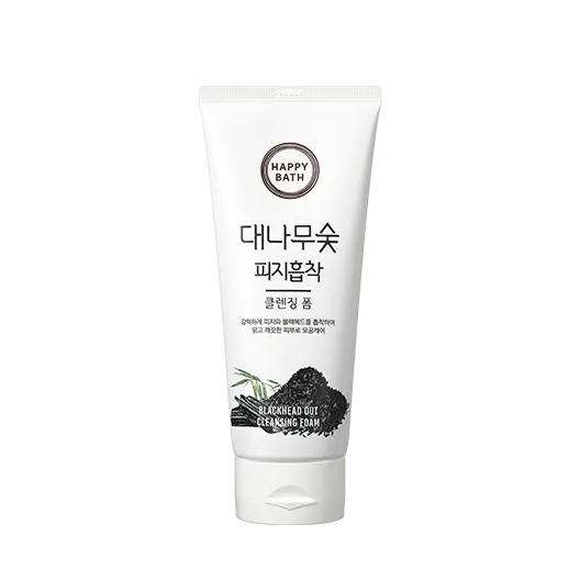 alabuu skincare cleanser Happy Bath Bamboo Charcoal Sebum Absorbing Cleansing Foam 200G