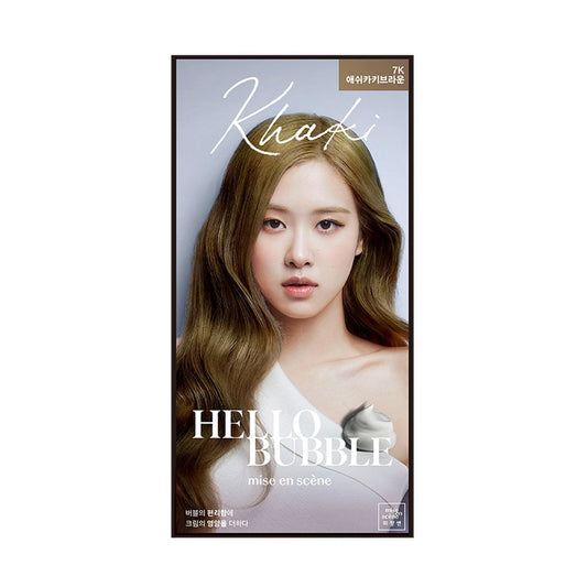 alabuu hair/body/oral colour Mise-en-scene All New Hello Bubble 7K Ash Khaki Brown 30G