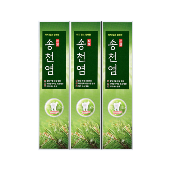 alabuu hair/body/oral toothpaste Median Songcheon Salt Toothpaste 120g 3Pack