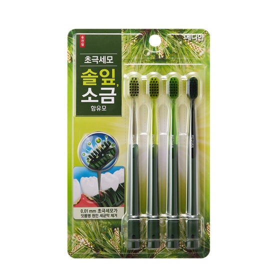 alabuu-body/hair/oral/toothbrush-Median pine salt fine bristle toothbrush 4pcs_BP